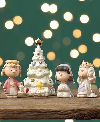 Lenox Peanuts 7-Piece Christmas Pageant Figurines - Macy's