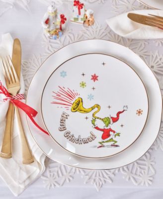 Merry Grinchmas Accent Plates, Set of 4