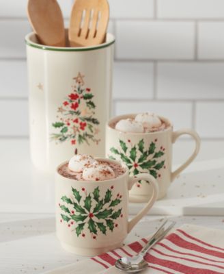 Hosting the Holidays Stackable Mugs, Set of 4