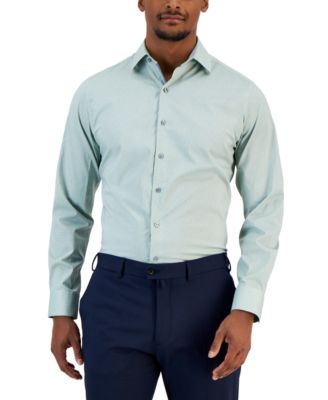 Bar III - Men's Vine-Print Dress Shirt