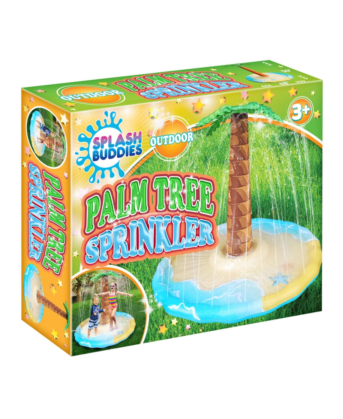Splash Buddies Inflatable Palm Tree Sprinkler Splash Pad In Multi
