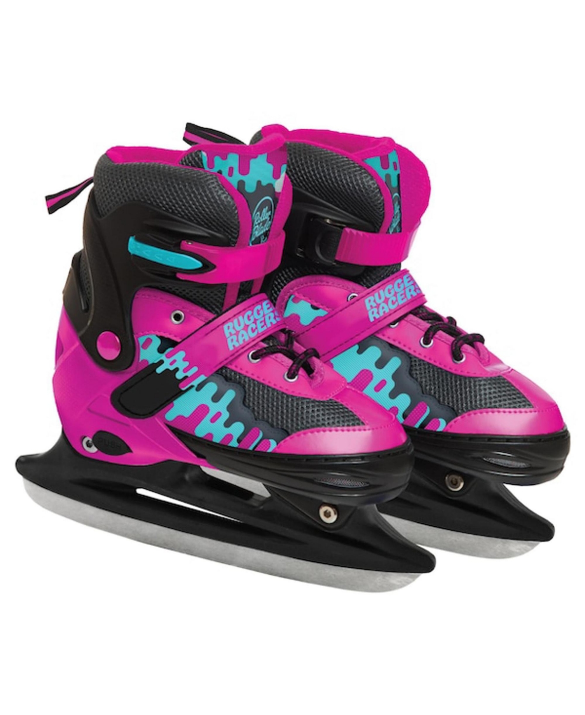 Shop Rugged Racers Kids Adjustable And Convertible Rollerblade And Ice Skate, Small In Pink