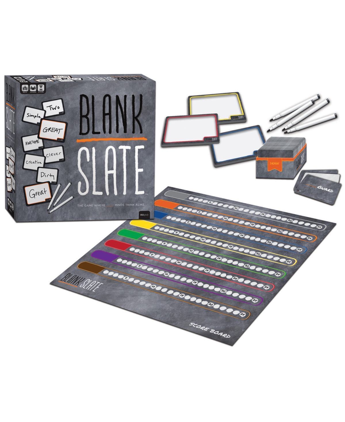 Shop University Games Usaopoly Blank Slate Set, 268 Piece In Multi Color