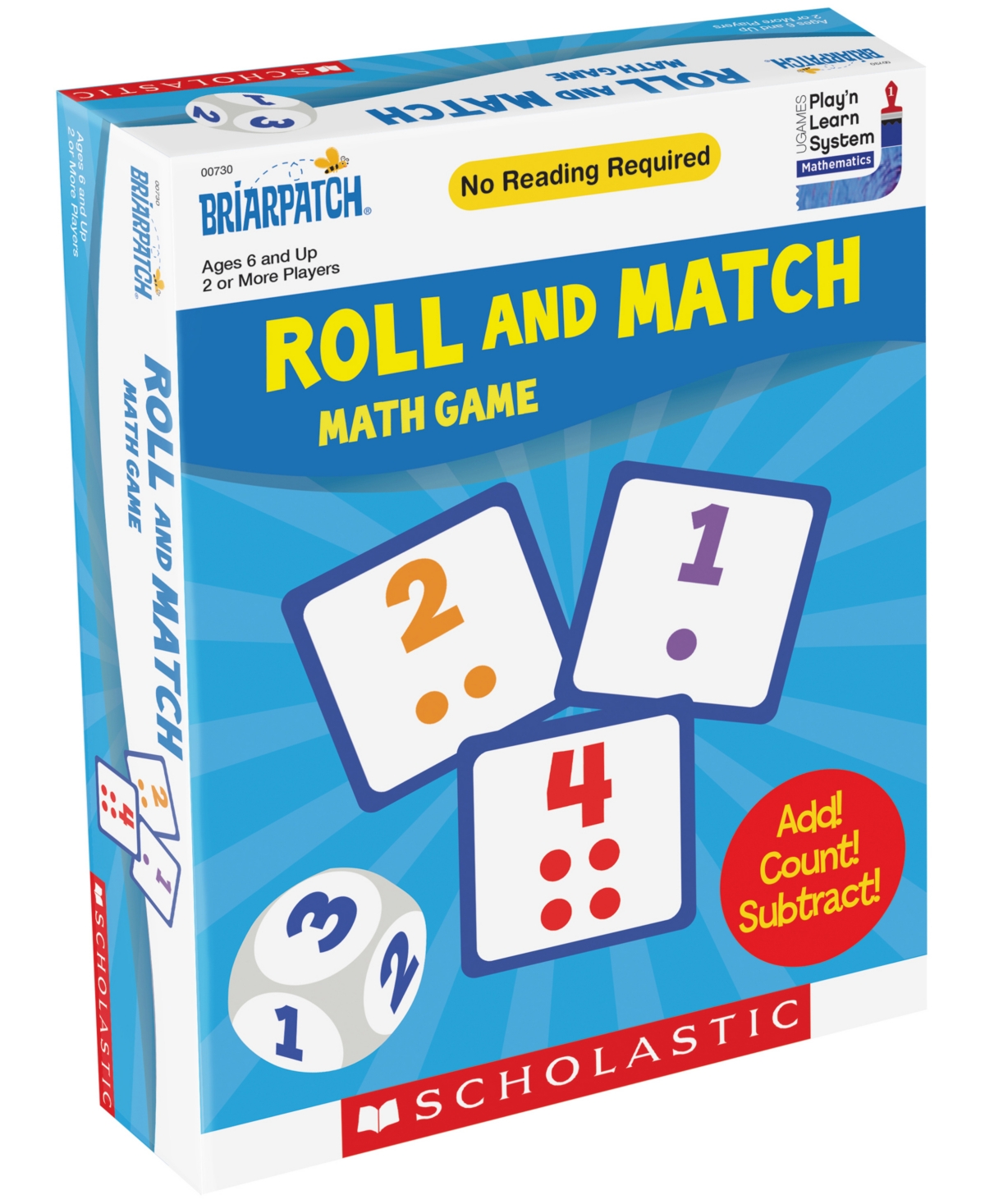 Areyougame Kids' Briarpatch Scholastic Roll And Match Math Game In Multi Color