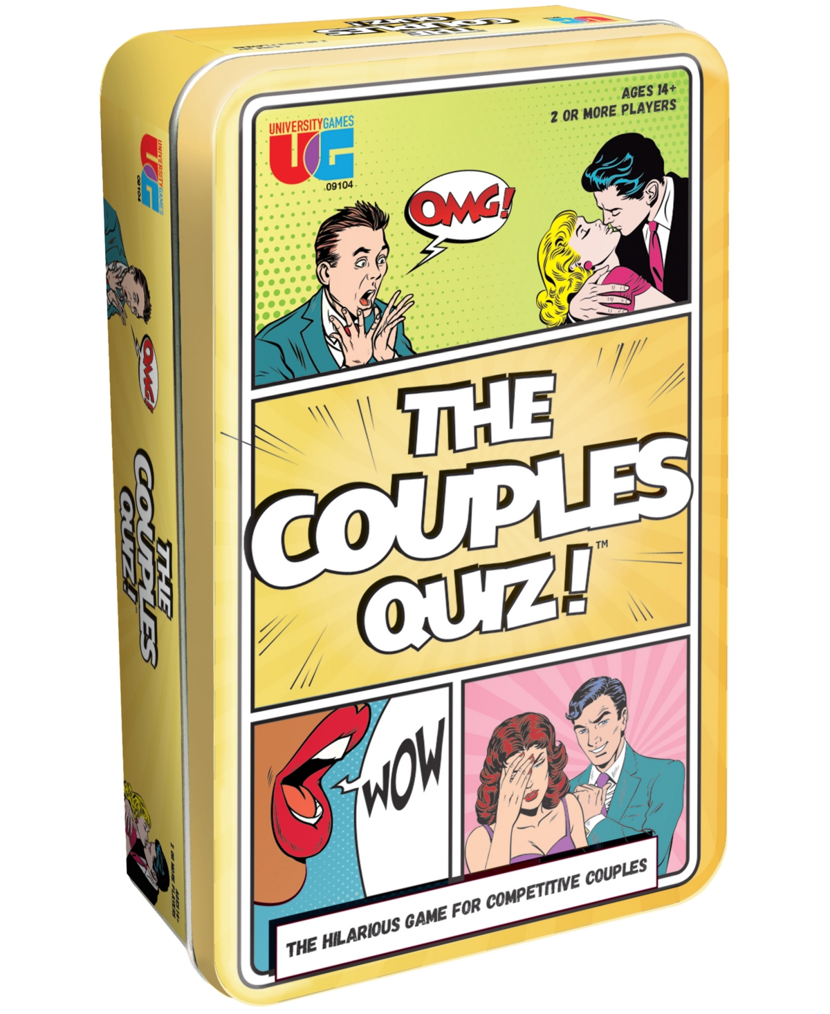 University Games The Couples Quiz Tin Set, 254 Piece In Multi Color