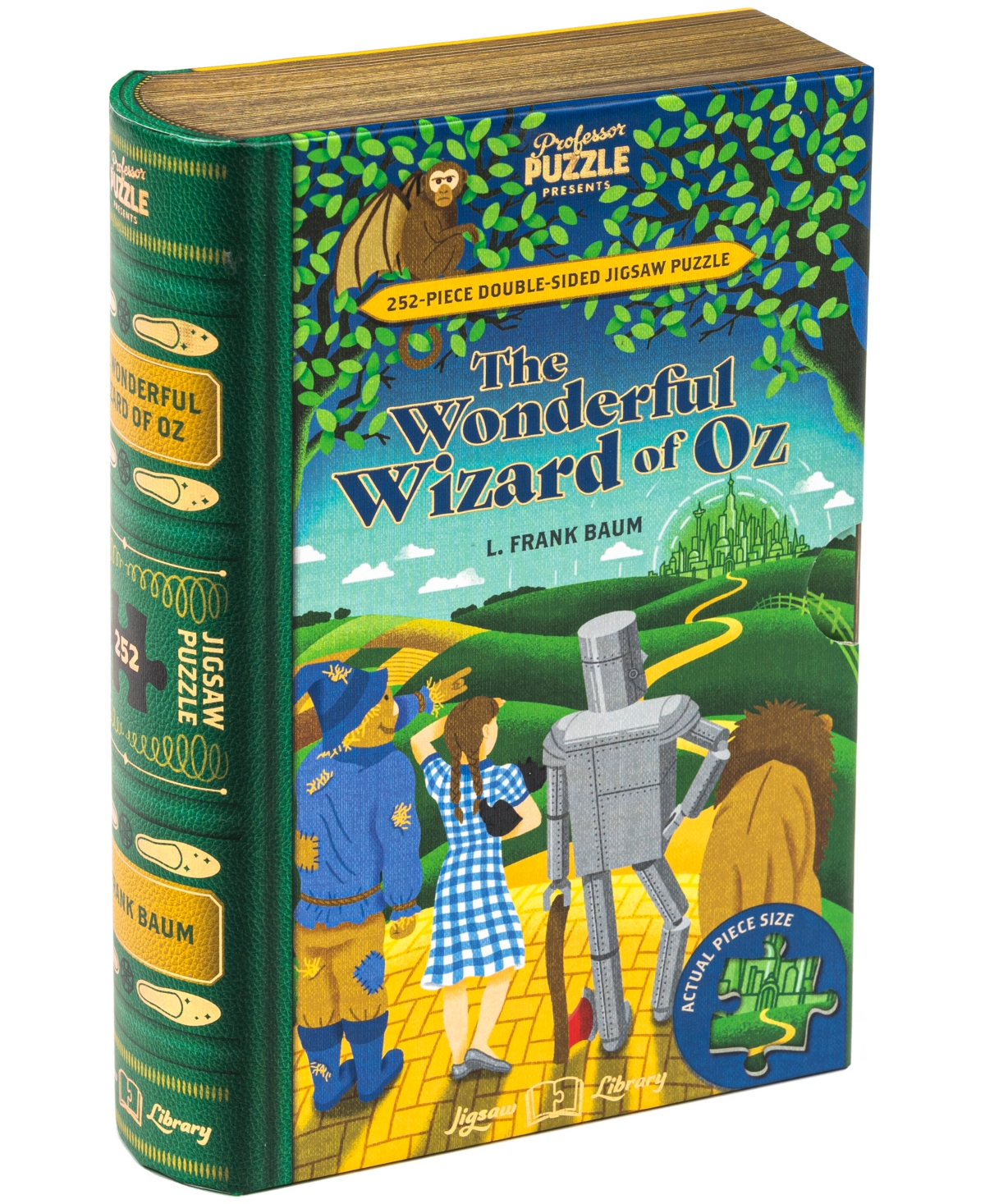 Professor Puzzle Kids' L. Frank Baum's The Wonderful Wizard Of oz Double-sided Jigsaw Puzzle Set, 252 Pieces In Multi Color