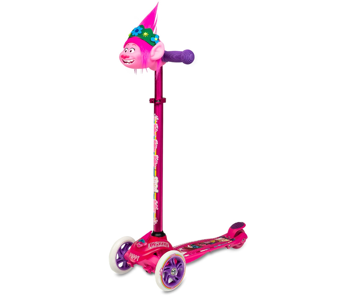 Crazy Skates Trolls Kick Scooter For Kids By Featuring Poppy Or Barb From The Trolls World Tour Movie (Size: One Size)
