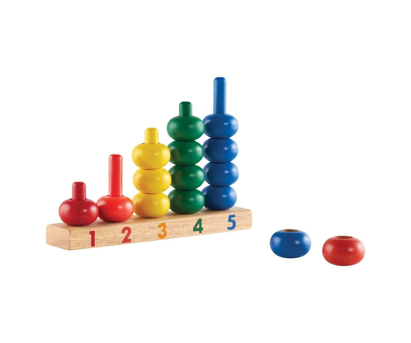Детские игрушки Kaplan Early Learning 1 to 5 Ring Counter — фото 1