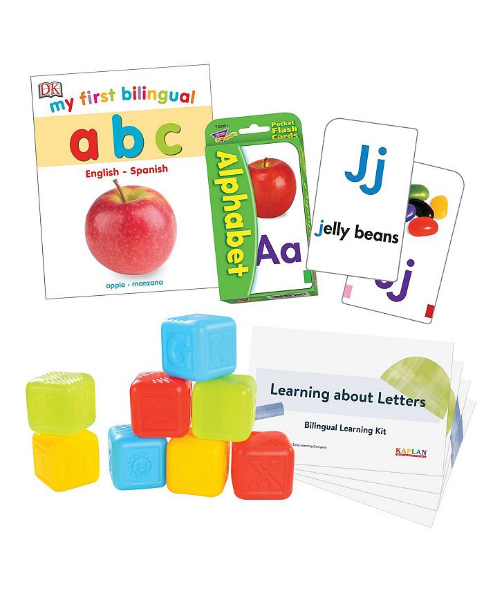 Kaplan Early Learning Learning About Letters Learning Kit Bilingual