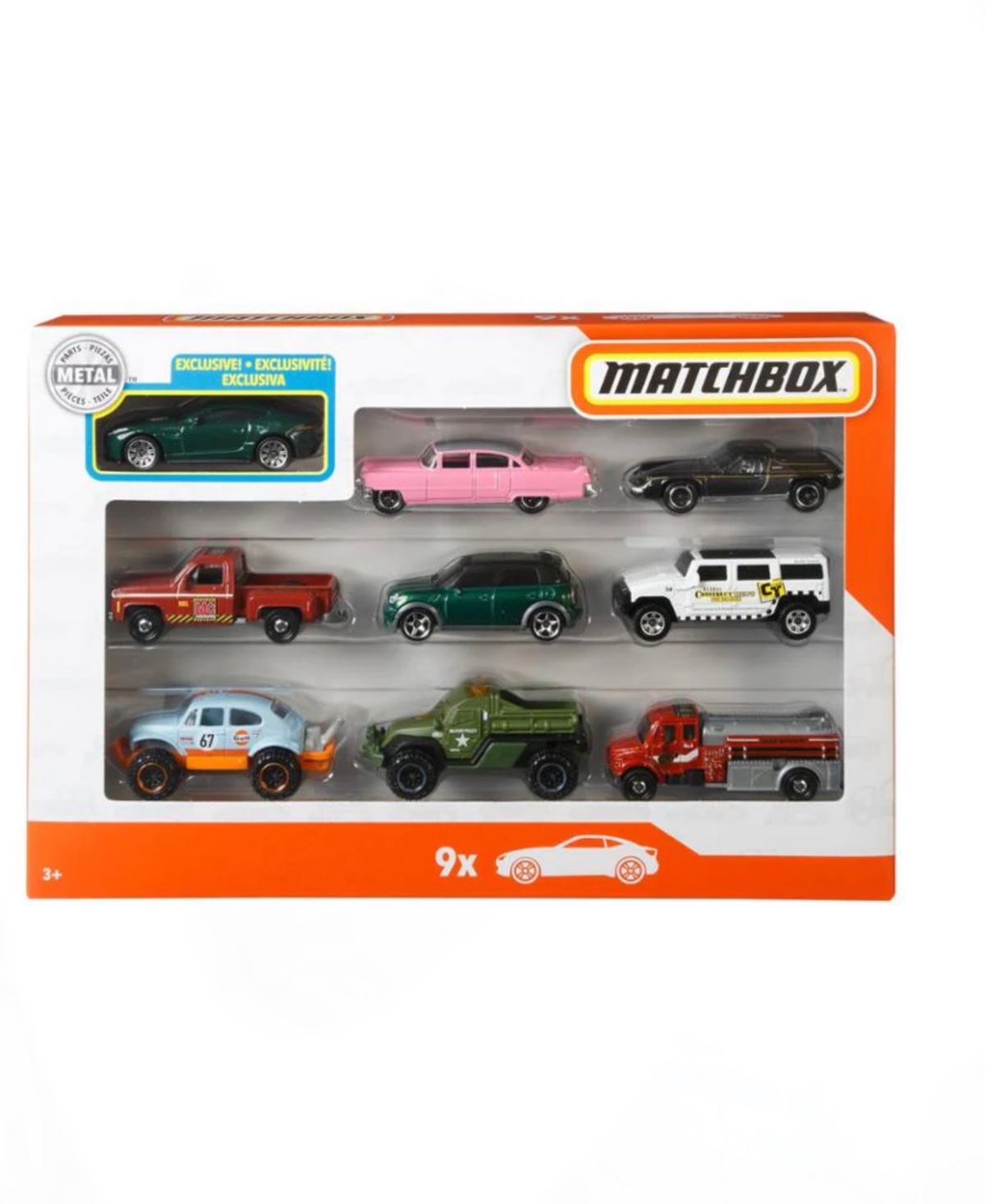 Matchbox Kids' 9 Race Car Collectors Gift Pack In Multi Colored