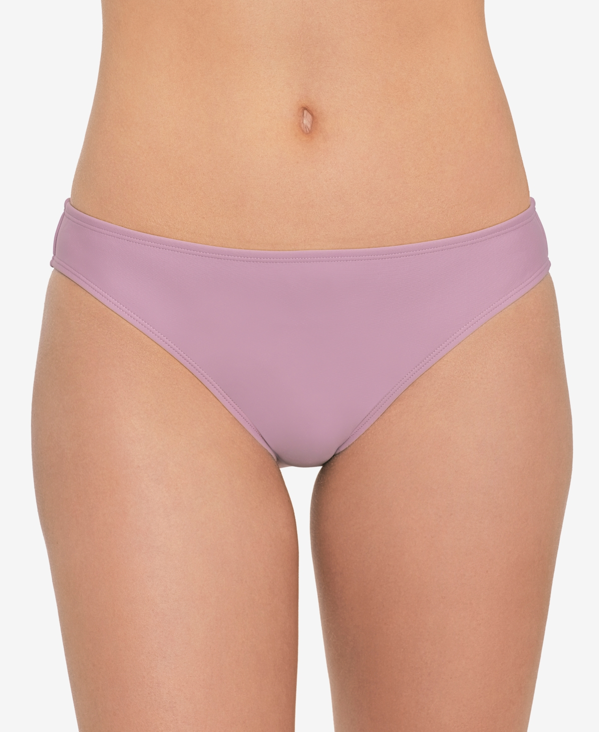 Salt + Cove Juniors' Textured Hipster Bikini Bottoms, Created For Macy's Women's Swimsuit In Dusty Violet