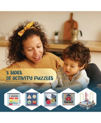 Space Wooden Activity Cube