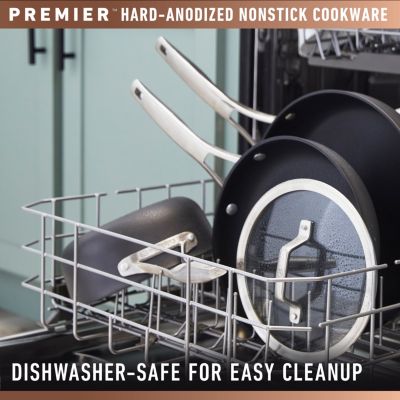 Premier Hard-Anodized Nonstick 13" Flat Wok