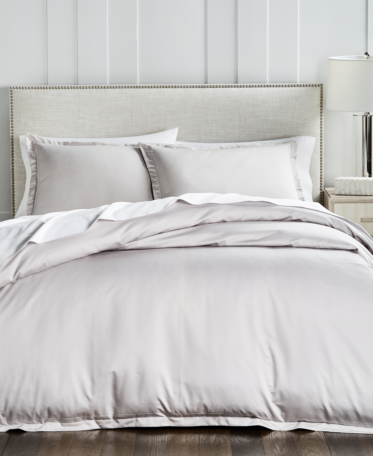 Hotel Collection 680 Thread Count 3-pc. Duvet Cover Set, Full/queen, Exclusively At Macy's In Palladium