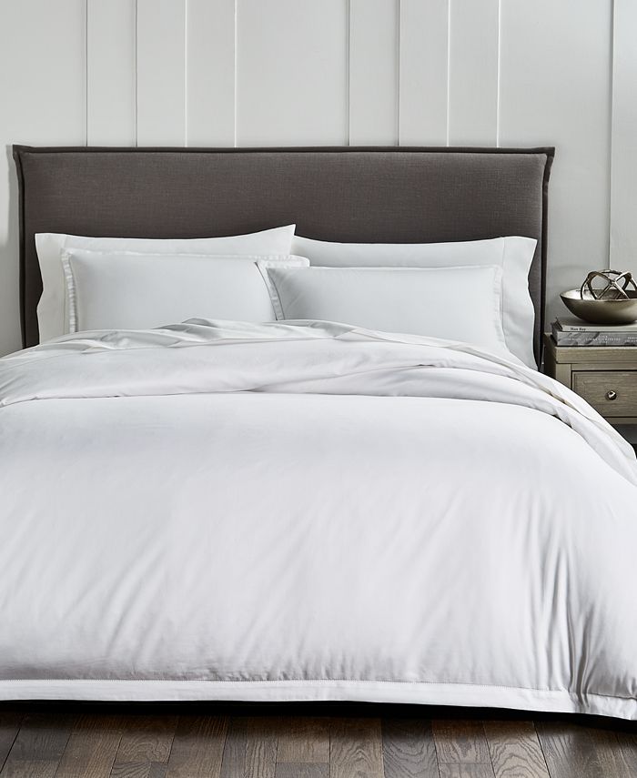 Hotel Collection 680 Thread Count 3-Pc. Duvet Cover Set, Full/Queen, Created for Macy's - White