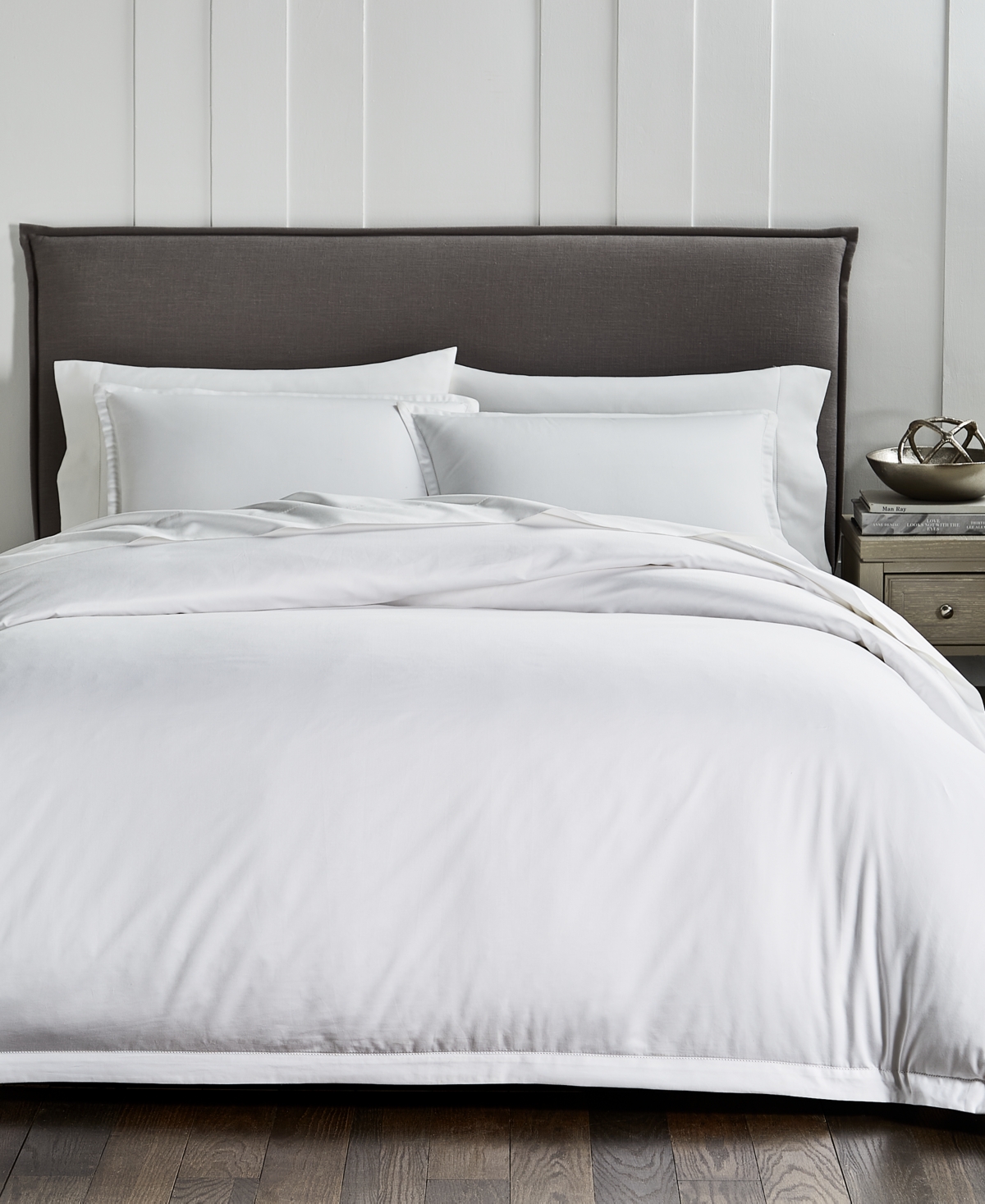 Hotel Collection Supima Cotton 1000-thread Count 3-pc. Duvet Cover Set, Full/queen, Created For Macy's In White
