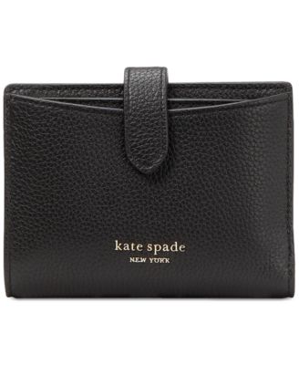 kate spade new york - Hudson Pebbled Leather Small Bifold Wallet