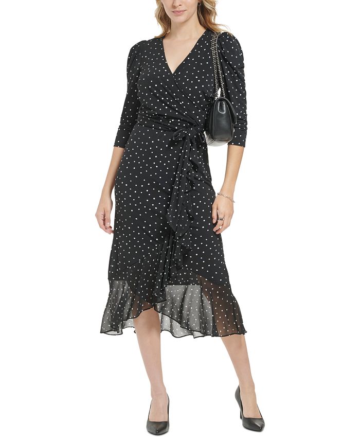 Karl lagerfeld polka dot dress online