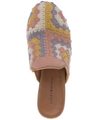 Lucky Brand Women's Immia Crochet High Heel Clogs