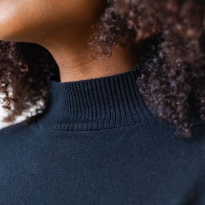 Women's Long Sleeve Funnel Neck Sweater