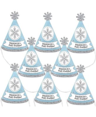 Big Dot Of Happiness "Onederland" Snowflake 1st Birthday Centerpiece Sticks - Set Of 15 Table Toppers