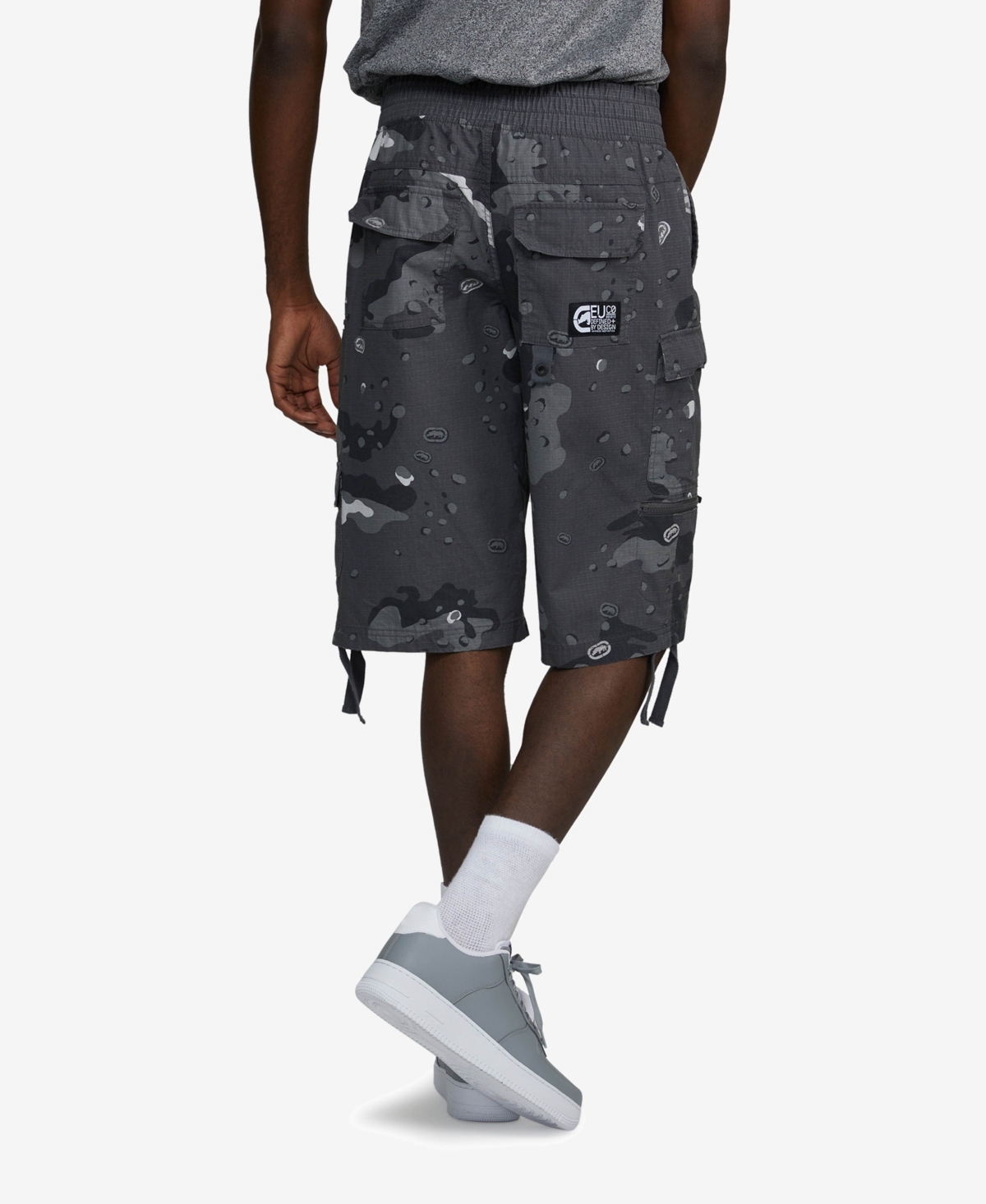 Ecko Unltd Men's Big and Tall Puller Cargo Shorts with Adjustable Belt, 2 Piece Set