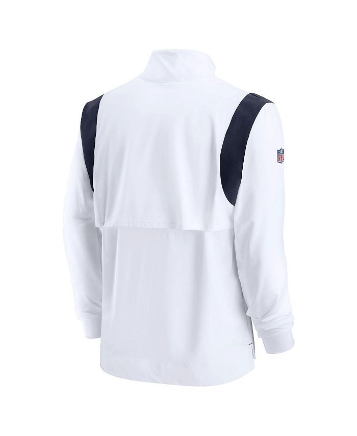 Nike Men's White Dallas Cowboys Sideline Coach Chevron Lockup Quarter