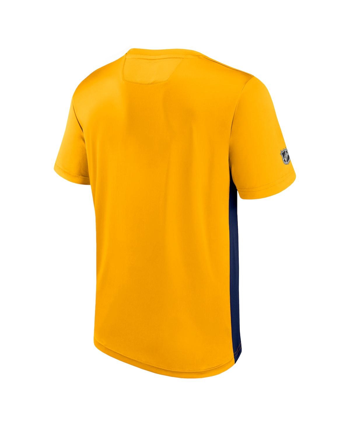 Men's Fanatics Navy Nashville Predators Authentic Pro Rink Tech T-Shirt - Navy