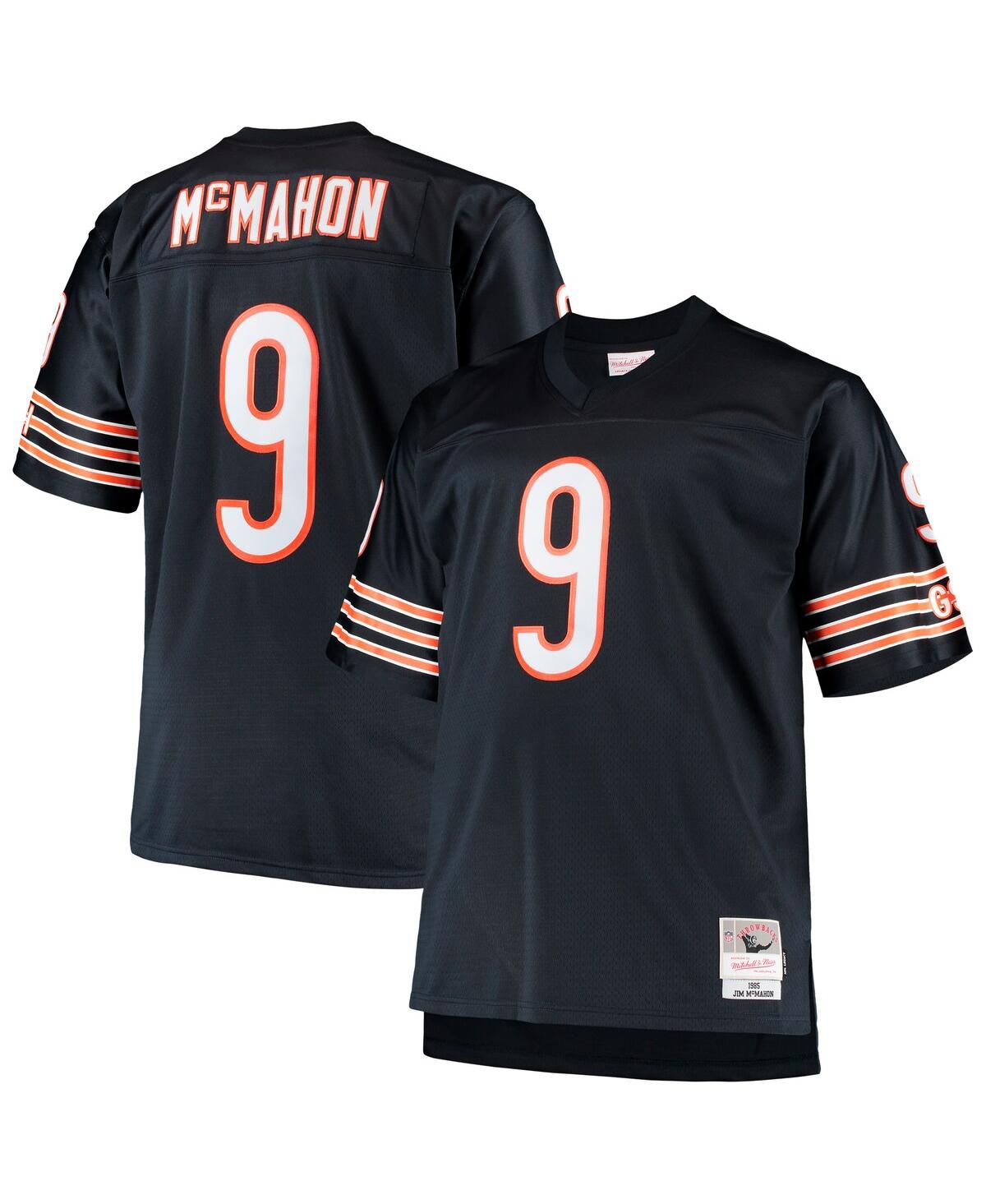 Men's Mitchell & Ness Jim McMahon Navy Chicago Bears Big & Tall 1985 Retired Player Replica Jersey - Navy