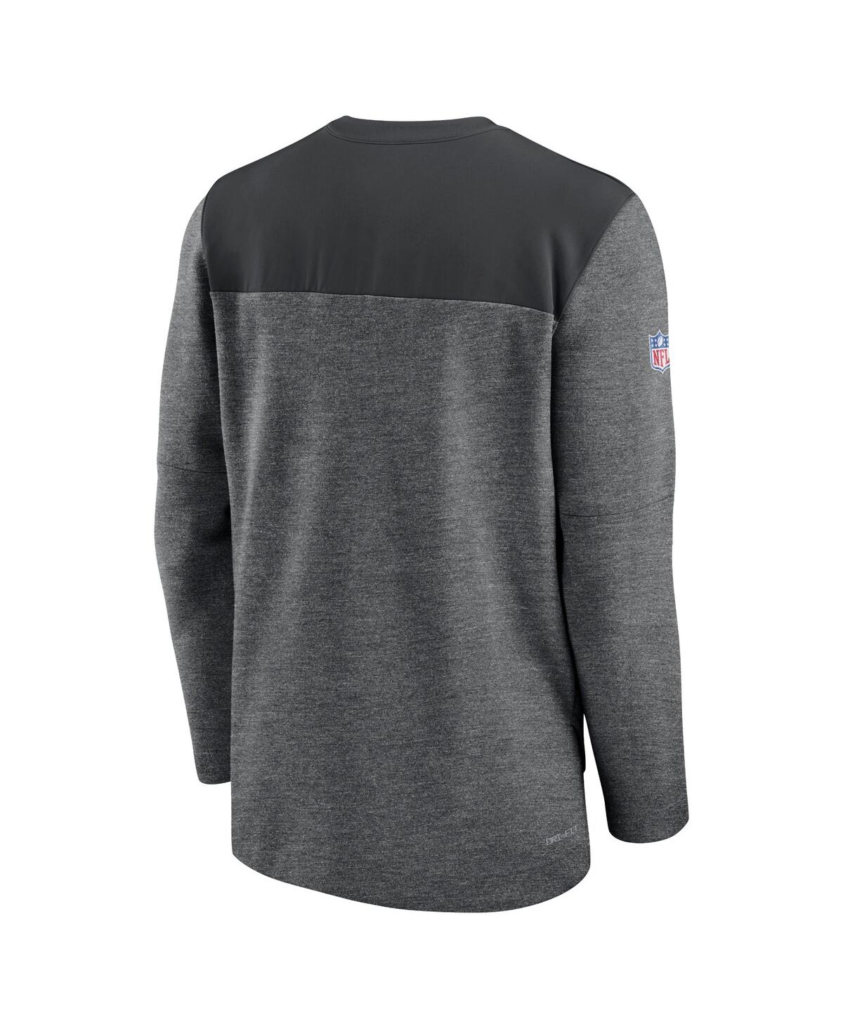 Men's NikeBaltimore Ravens Sideline Lockup Performance Quarter-zip Jacket - Charcoal