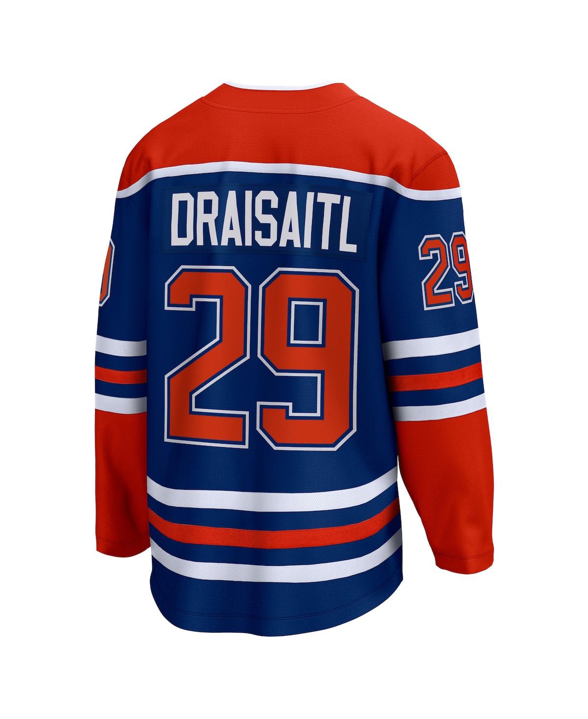 Men's Fanatics Leon DraisaitlEdmonton Oilers Home Premier Breakaway Player Jersey - Royal