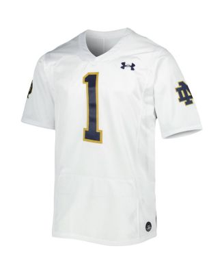 Men's #1 White Notre Dame Fighting Irish Premier Limited Jersey