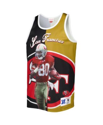 Men's Jerry Rice Black, Gold San Francisco 49ers Retired Player Graphic Tank Top