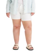 White Plus Size Shorts for Women Macy s