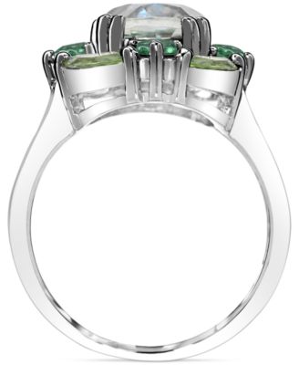 Multi-Gemstone Cluster Ring (3-5/8 ct. t.w.) in Sterling Silver