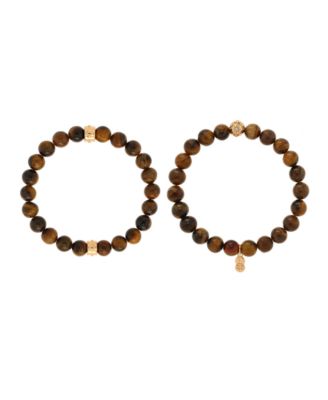 Stone Beaded Motif 2 Pieces Bracelet Set