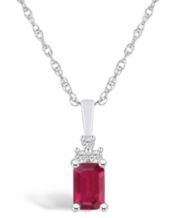 White Gold Ruby Necklaces Pearl Diamond Gold Layered More