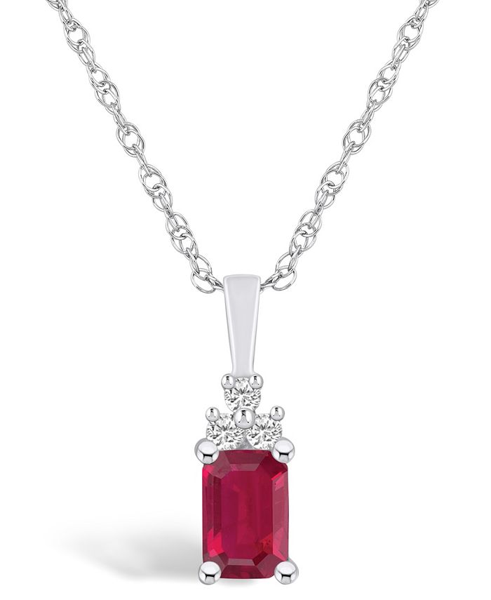 Ruby necklace discount macys