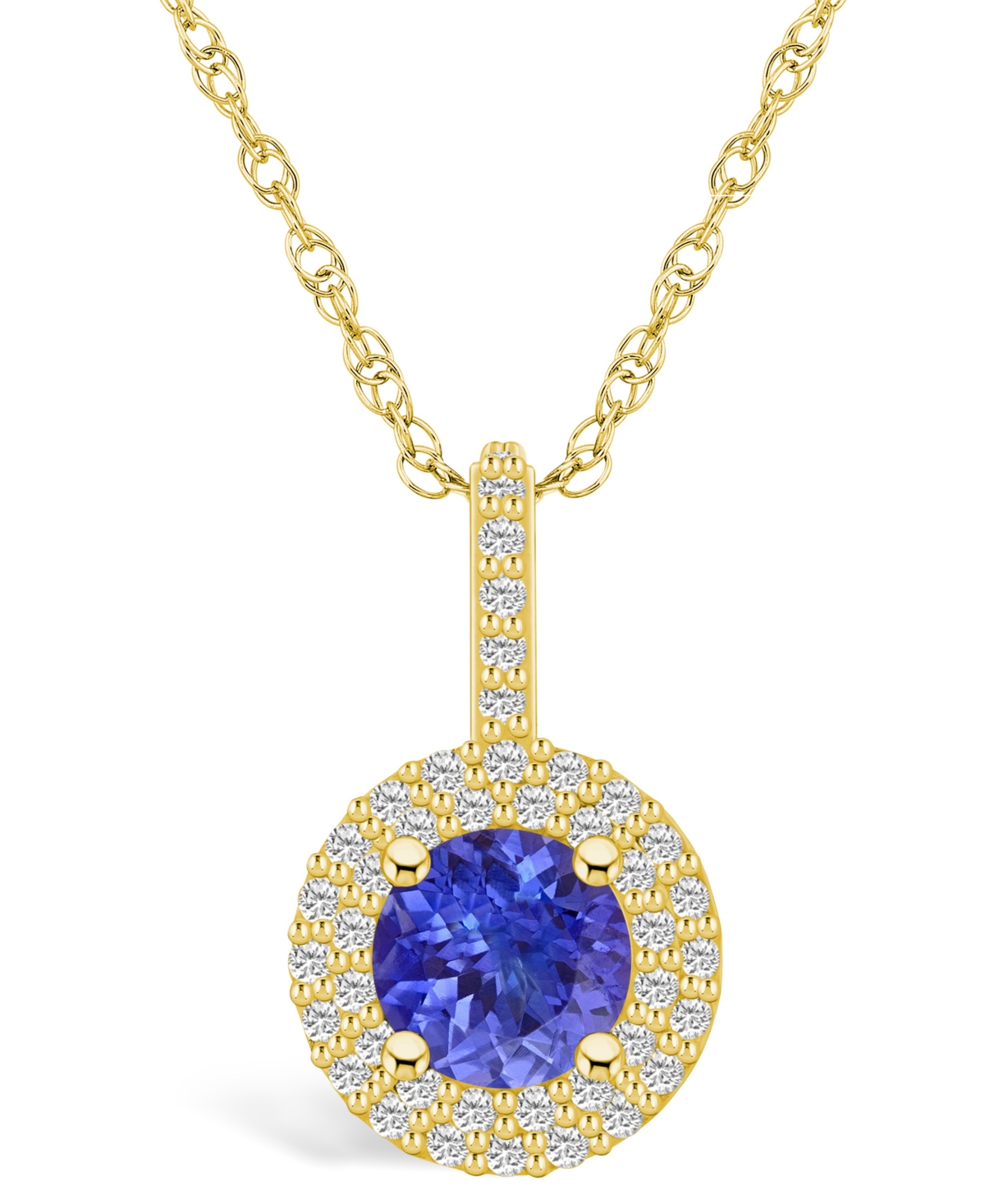 Macys tanzanite necklace outlet