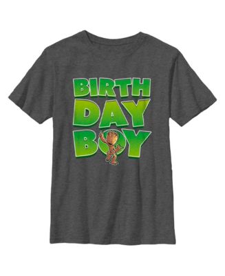 Marvel Boy's Guardians of the Galaxy Birthday Boy Dancing Groot Child T ...