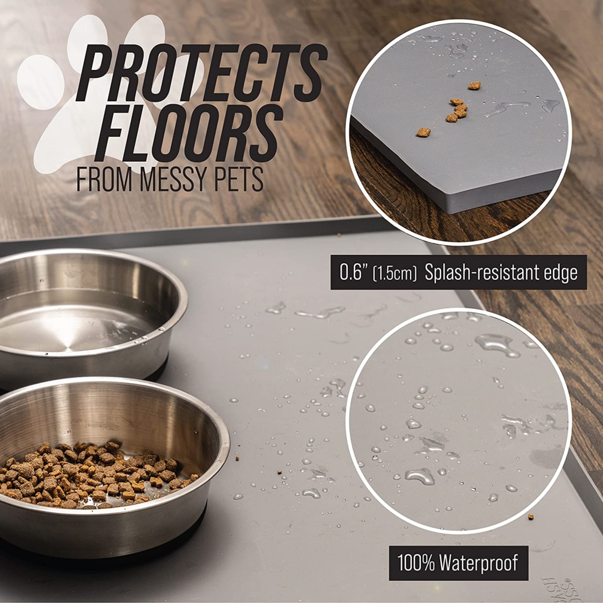 Leashboss Xxl Diamond Pet Food Mat