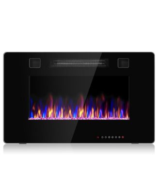 60 Inches Ultra-thin Electric Fireplace With Remote Control And Timer