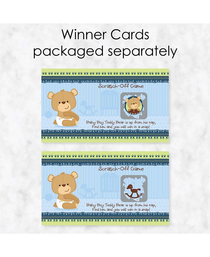 Big Dot of Happiness Baby Boy Teddy Bear - Baby Shower or Birthday ...