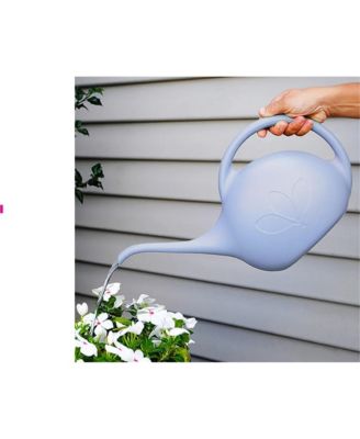 Indoor Plastic Long Spout Watering Can, Sky Blue, 1 Gallon