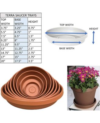 Terra Plant Saucer Tray for Planters Terra Cotta 5.5" Diameter