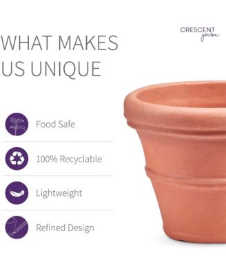Brunello Classic Planter 16 Inch Weathered Terracotta