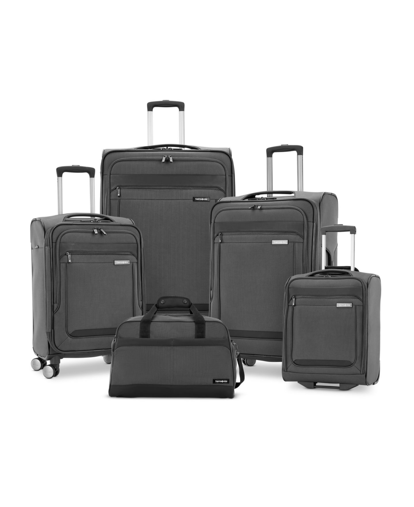 Чемоданы Samsonite X-Tralight 3.0 Softside Spinner Luggage Collection, цвет: Тёмный серый — фото 1
