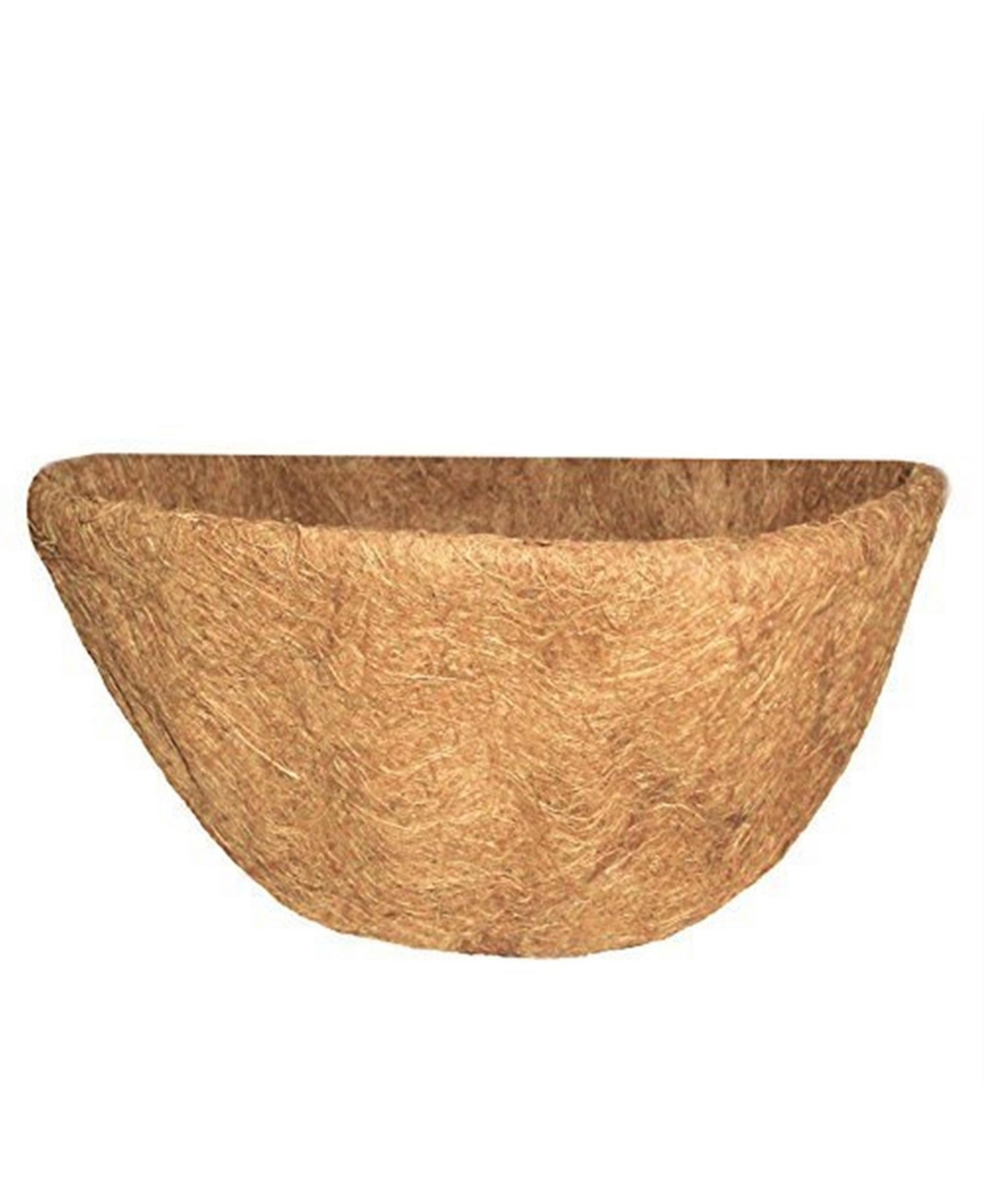 Half Round Wall Basket Shape Coco Liner, 20 Inch - Brown