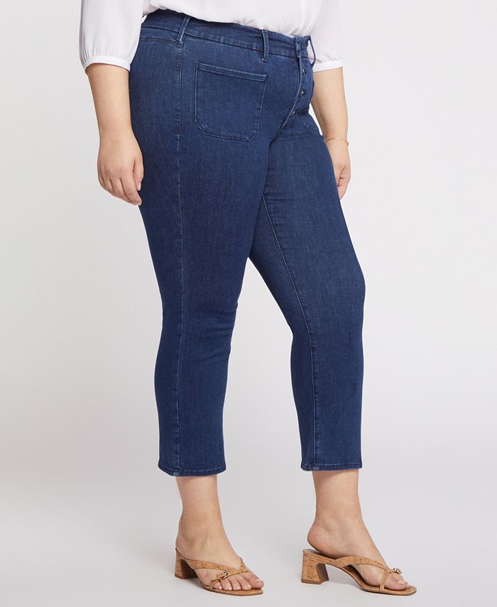 NYDJ Plus Size Waist Match Marilyn Straight Ankle Jeans - Macy's