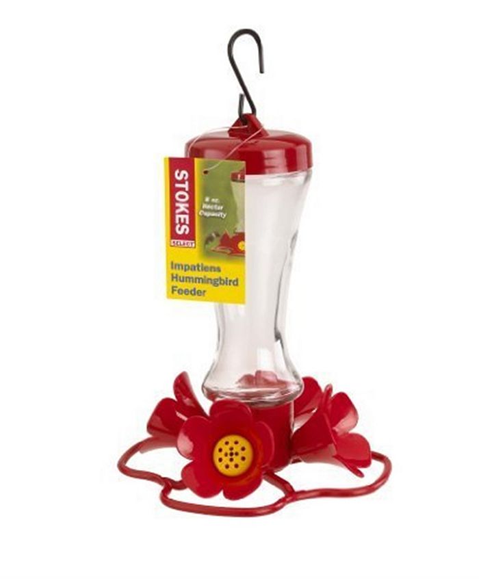 Stokes Select Impatiens Hummingbird Feeder with Four Feeding Ports, 8